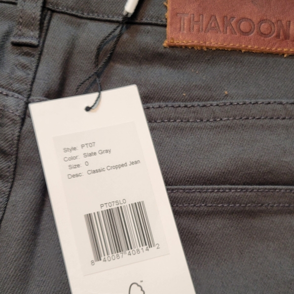 Thakoon Slate Gray Classic Cropped Jean - Picture 5 of 5